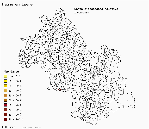 Carte Abondance:   en Isre