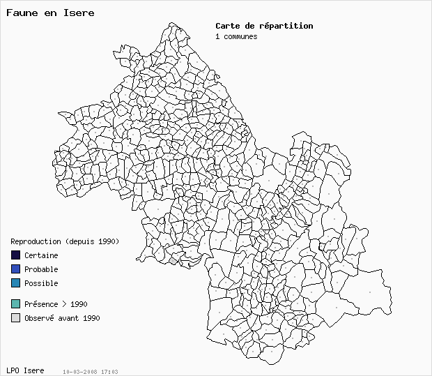 Carte Reproduction:   en Isre
