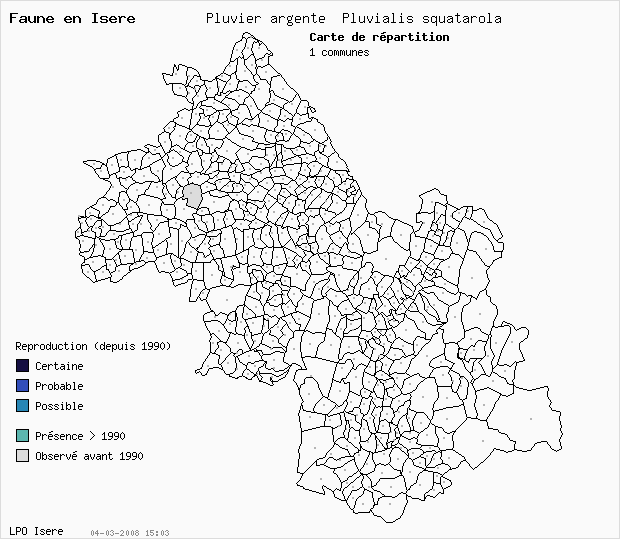 Carte Reproduction: Pluvier argent Pluvialis squatarola en Isre